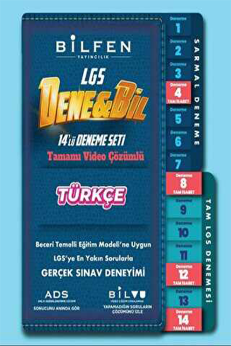 8. Sınıf Denebil Türkçe 14`lü Deneme Seti Bilfen Yayıncılı