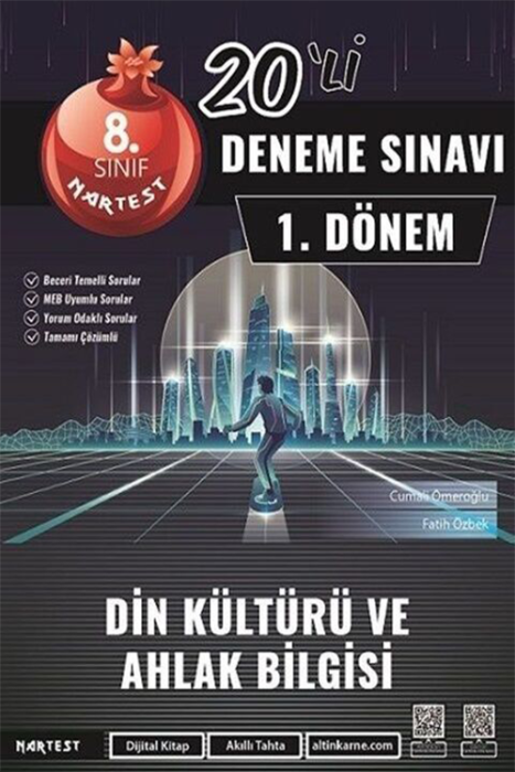 8. Sınıf Din Kültürü ve Ahlak Bilgisi 1. Dönem Mod 20 Deneme Nartest Yayınları