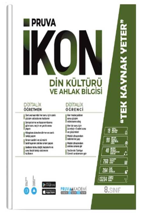 8. Sınıf Din Kültürü ve Ahlak Bilgisi İkon Konu Anlatımlı Pruva Akademi Yayınları