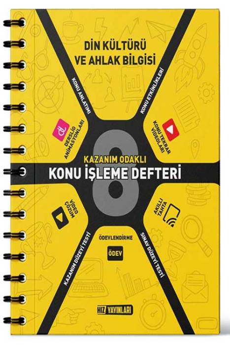 8. Sınıf Din Kültürü ve Ahlak Bilgisi Konu İşleme Defteri Hız Yayınları