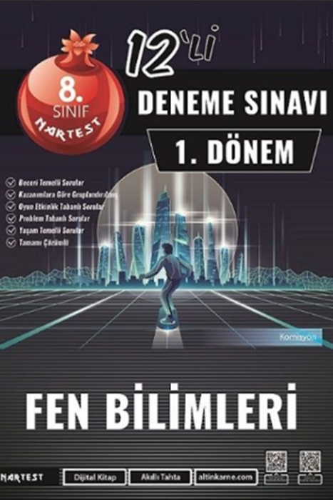 8. Sınıf Fen Bilimleri 1. Dönem Mod 12 Deneme Nartest Yayınları