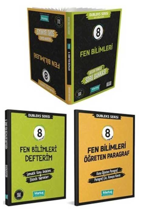 8. Sınıf Fen Bilimleri Dubleks Serisi Seti Markaj Yayınları