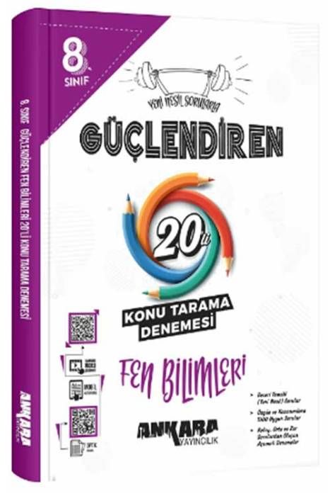 8. Sınıf Fen Bilimleri Güçlendiren 20 Konu Tarama Denemesi Ankara Yayıncılık