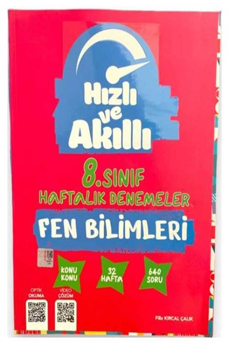 8. Sınıf Fen Bilimleri Haftalık Deneme Kitap Hızlı ve Akıllı Tammat Yayınları