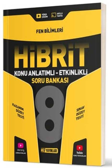 8. Sınıf Fen Bilimleri HİBRİT Konu Anlatımlı Etkinlikli Soru Bankası Hız Yayınları