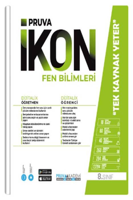 8. Sınıf Fen Bilimleri İkon Konu Anlatımlı Pruva Akademi Yayınları