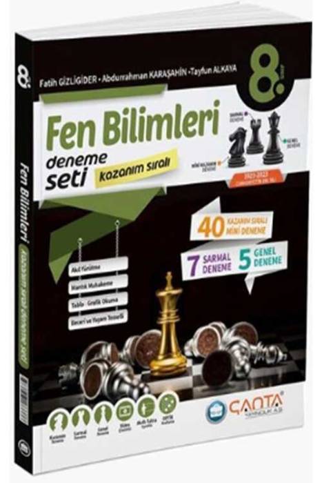 8. Sınıf Fen Bilimleri Kazanım Sıralı Deneme Seti Çanta Yayınları