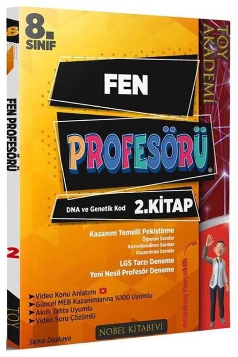 8. Sınıf Fen Profesörü 2.Kitap DNA ve Genetik Kod Toy Akademi Yayınları