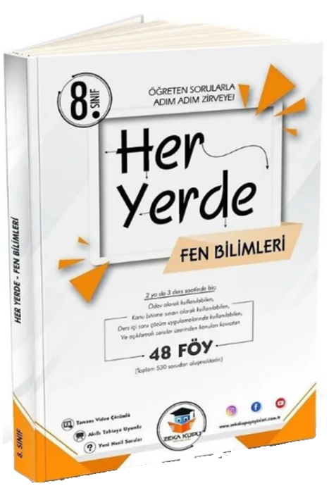 8. Sınıf Her Yerde Fen Bilimleri 48 Föy Zeka Küpü Yayınları