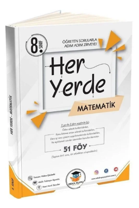 8. Sınıf Her Yerde Matematik 51 Föy Zeka Küpü Yayınları