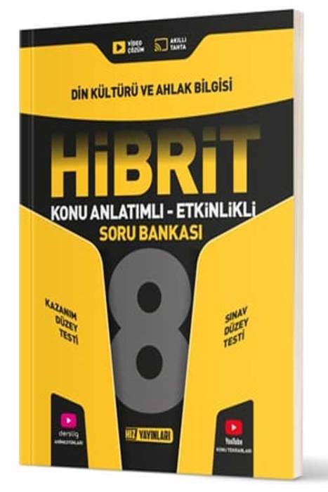 8. Sınıf Hibrit Din Kültürü ve Ahlak Bilgisi Soru Bankası Hız Yayınları