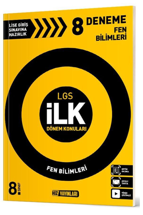 8. Sınıf İlk Dönem Konuları Fen Bilimleri Deneme Hız Yayınları