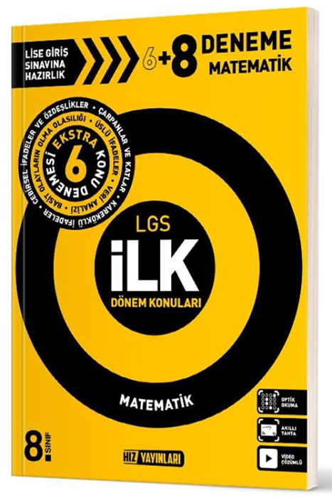 8. Sınıf İlk Dönem Konuları Matematik Deneme Hız Yayınları