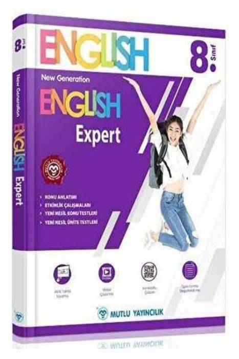 8. Sınıf İngilizce Expert Konu Anlatımlı Soru Bankası Video Çözümlü Mutlu Yayınları