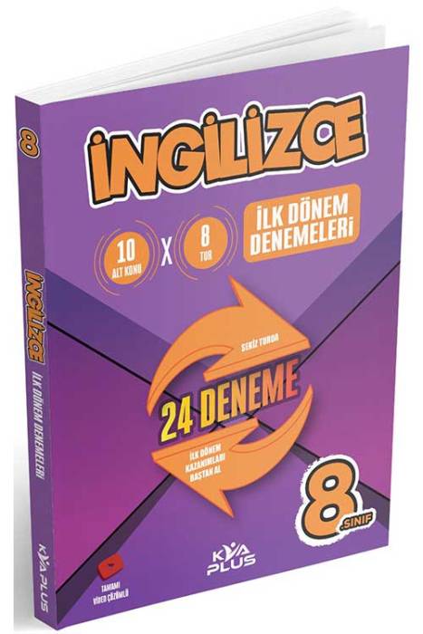 8. Sınıf İngilizce İlk Dönem Denemeleri Koray Varol Yayınları