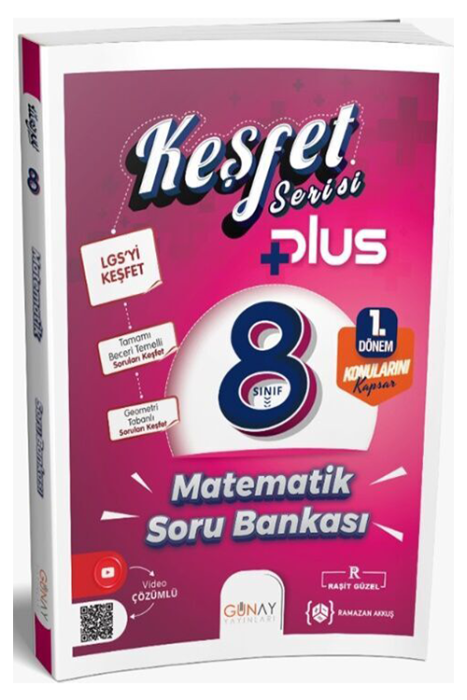 8. Sınıf Keşfet Plus Serisi Matematik 1. Dönem Soru Bankası Günay Yayınları