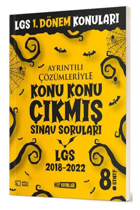 8. Sınıf LGS 1. Dönem Çıkmış Sınav Soruları Hız Yayınları