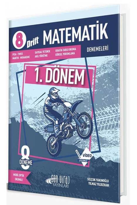 8. Sınıf LGS 1. Dönem Matematik Drift 8 li Deneme Son Viraj Yayınları