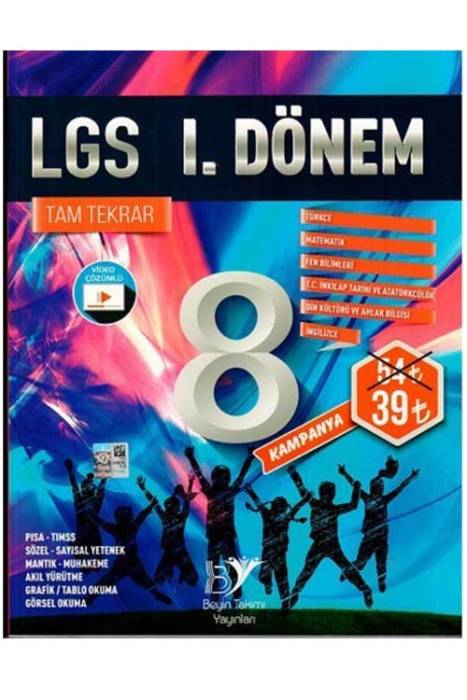 8. Sınıf LGS 1. Dönem Tam Tekrar Soru Bankası Beyin Takımı