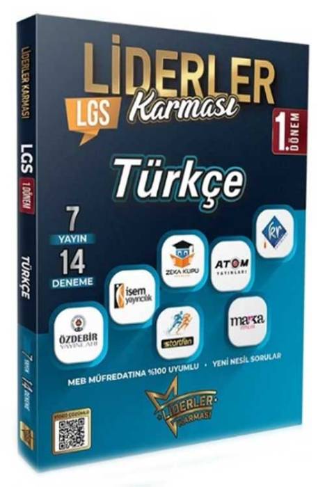 8. Sınıf LGS 1. Dönem Türkçe 7 Yayın 14 Deneme Çözümlü Liderler Karması