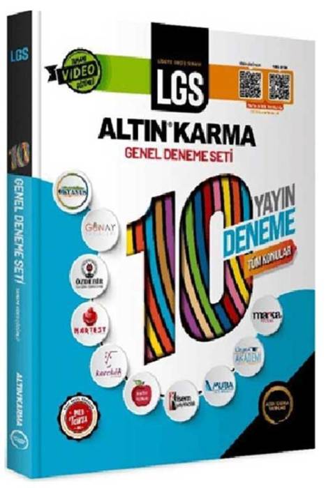 8. Sınıf LGS 10 Farklı Yayın 10 Deneme Tüm Konular Sorular Tamamı Video Çözümlü Altın Karma Yayınları