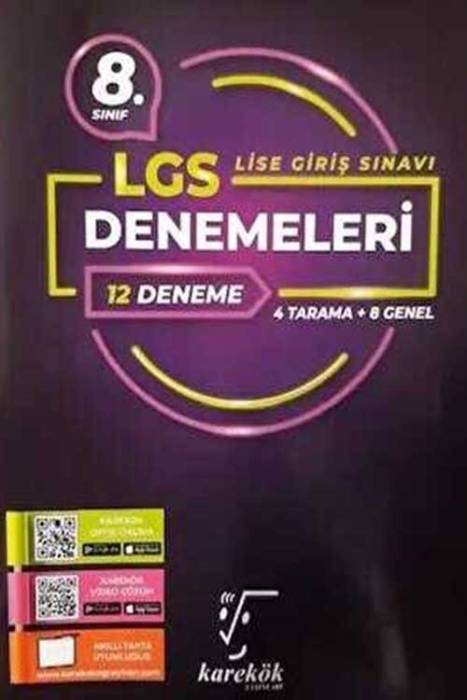 8. Sınıf Lgs 12 Deneme Karekök Yayınları