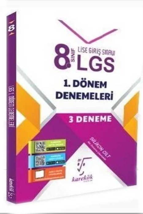 8. Sınıf LGS 1.Dönem Denemeleri 3 Deneme Karekök Yayıncılık