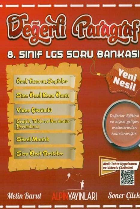 8. Sınıf LGS Değerli Paragraf Soru Bankası Alpin Yayınları