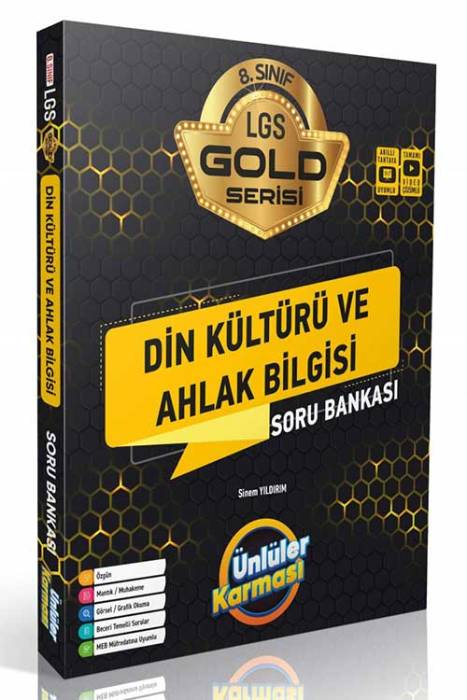 8. Sınıf LGS Din Kültürü Soru Bankası GOLD Soru Bankası Ünlüler Yayınları