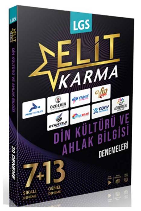 8. Sınıf LGS Din Kültürü ve Ahlak Bilgisi Elit Karma 20 Deneme Video Çözümlü Paraf Yayınları