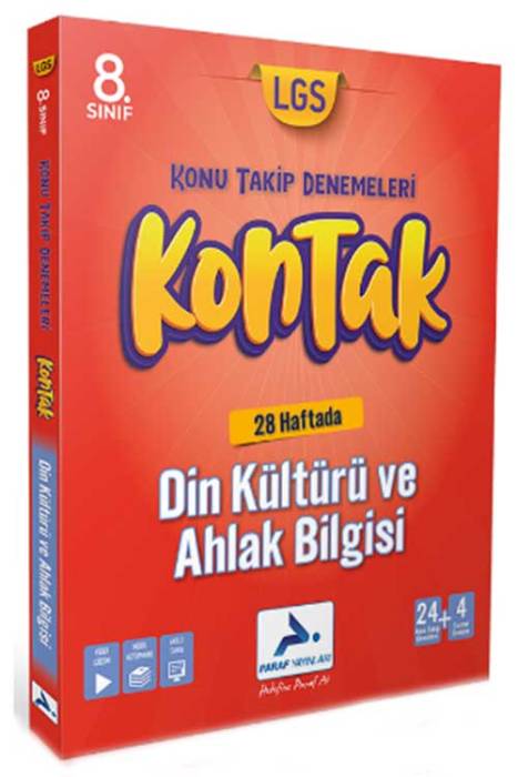 8. Sınıf LGS Din Kültürü ve Ahlak Bilgisi Kontak Konu Takip Denemeleri Paraf Yayınları