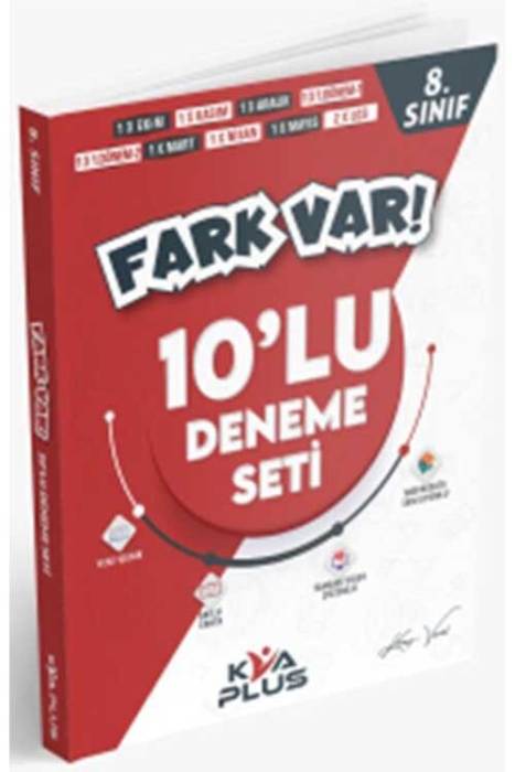 8. Sınıf LGS Fark Var 10 lu Deneme KVA Yayınları