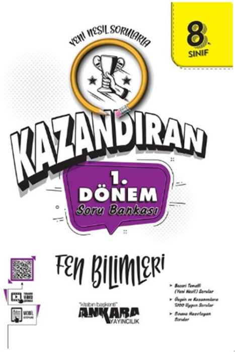 8. Sınıf LGS Fen Bilimleri 1. Dönem Kazandıran Soru Bankası Ankara Yayıncılık