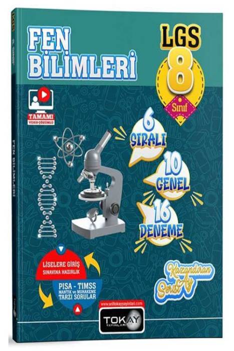 8. Sınıf LGS Fen Bilimleri 16 lı Branş Denemeleri Tokay Yayınları