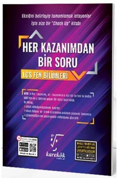 8. Sınıf LGS Fen Bilimleri Her Kazanımdan Bir Soru Karekök Yayınları