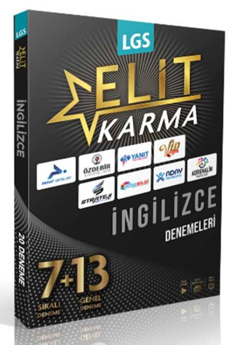 8. Sınıf LGS İngilizce Elit Karma 20 Deneme Video Çözümlü Paraf Yayınları