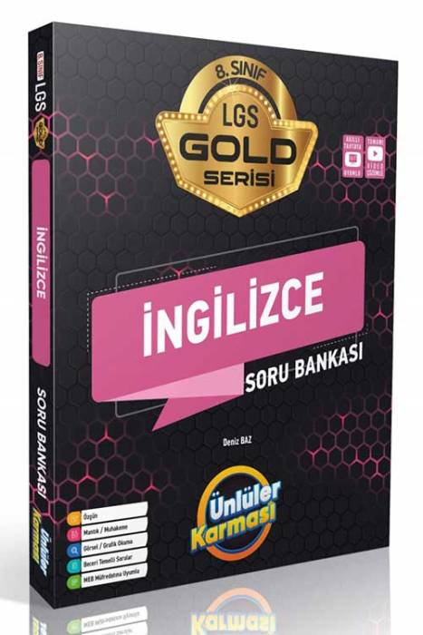 8. Sınıf LGS İngilizce GOLD Soru Bankası Ünlüler Yayınları