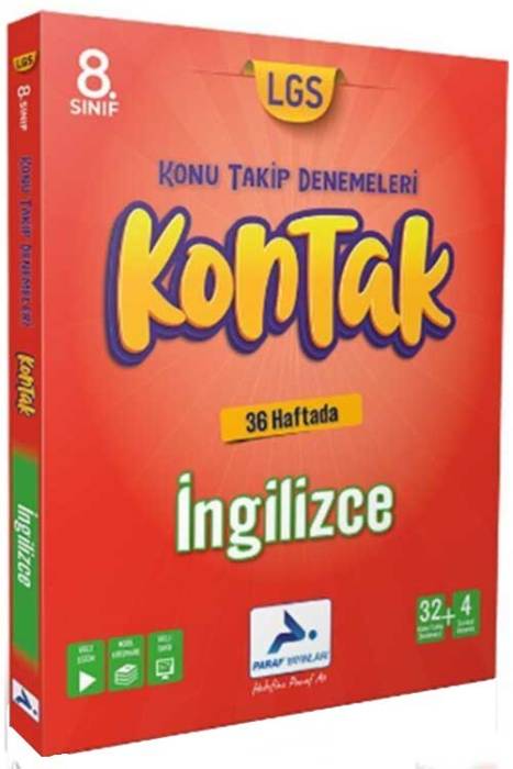 8. Sınıf LGS İngilizce Kontak Konu Takip Denemeleri Paraf Yayınları