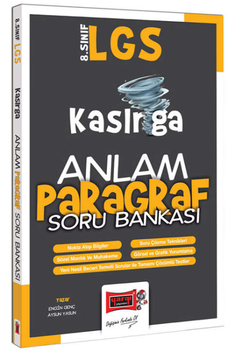 8. Sınıf LGS Kasırga Anlam Paragraf Soru Bankası Yargı Yayınları