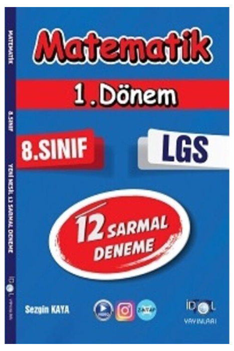 8. Sınıf LGS Matematik 1. Dönem 12 li Sarmal Deneme İdol Yayınları