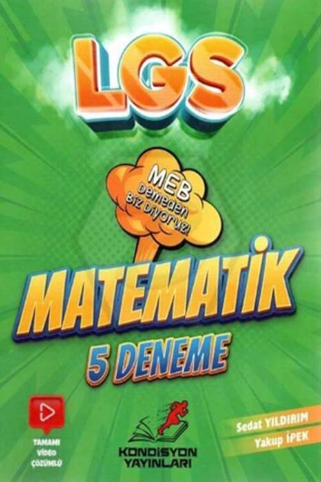 8. Sınıf LGS Matematik 5 li Deneme Sınavı Kondisyon Yayınları