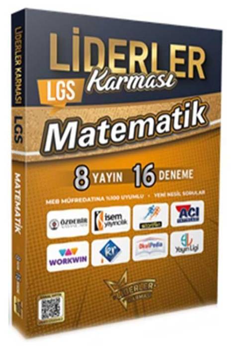 8. Sınıf LGS Matematik Denemeleri 8 Yayın 16 Deneme Liderler Karması Yayınları