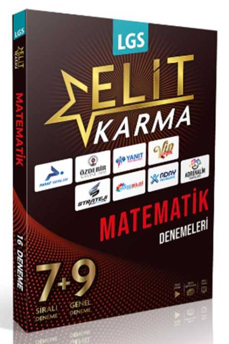 8. Sınıf LGS Matematik Elit Karma 16 Deneme Video Çözümlü Paraf Yayınları