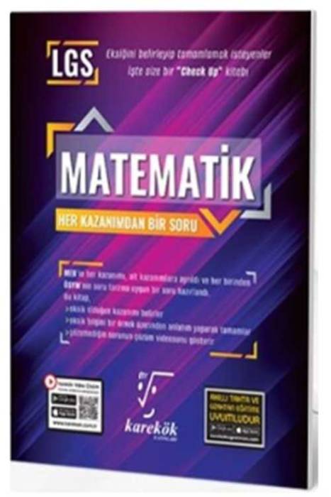 8. Sınıf LGS Matematik Her Kazanım Bir Soru Karekök Yayınları