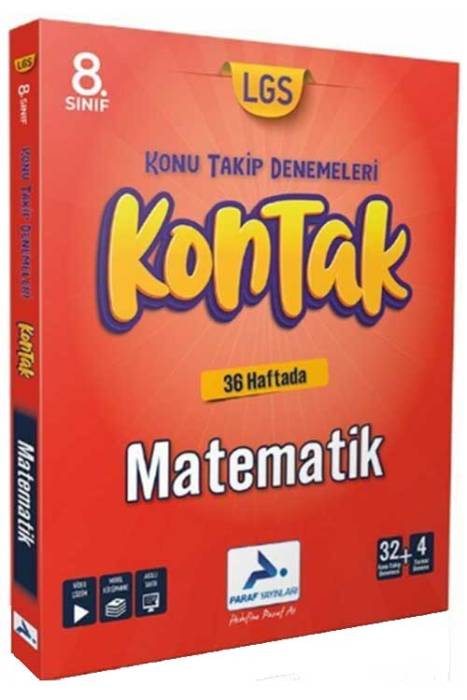 8. Sınıf LGS Matematik Kontak Konu Takip Denemeleri Paraf Yayınları