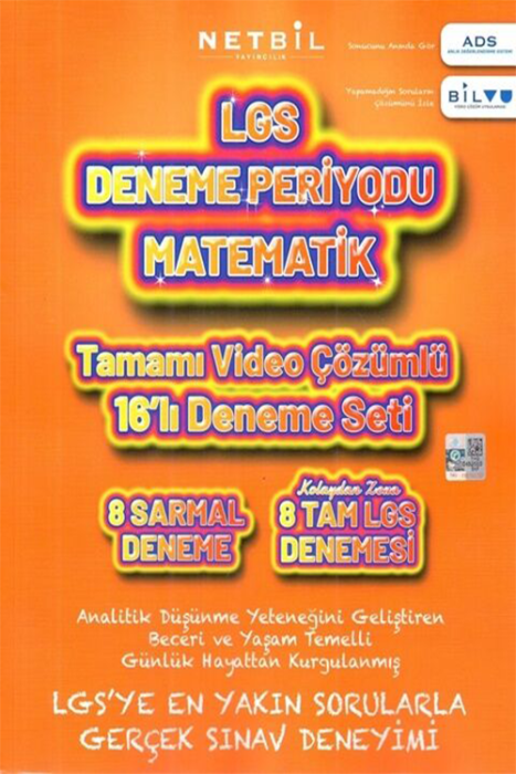 8. Sınıf LGS Matematik Periyot 20 li Deneme Seti Netbil Yayıncılık