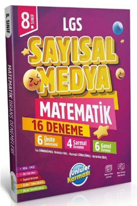 8. Sınıf LGS Matematik Sayısal Medya 16 Deneme Ünlüler Karması