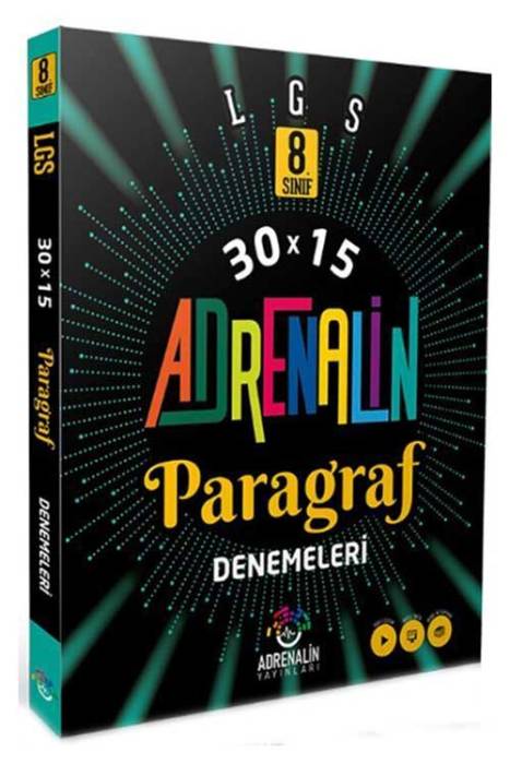 8. Sınıf LGS Paragraf 30 x 15 Deneme Adrenalin Yayınları