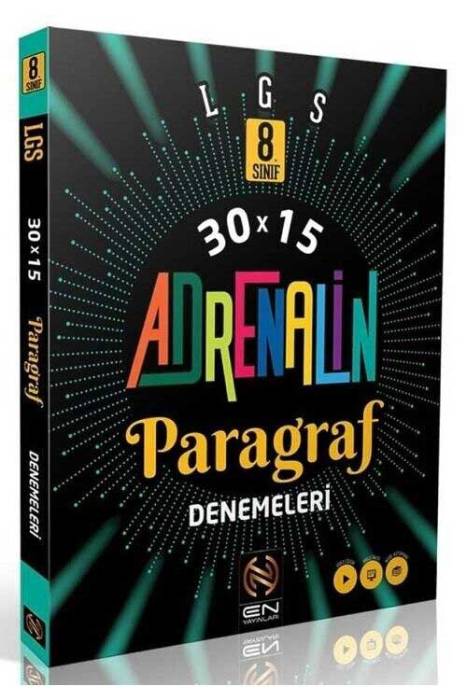 8. Sınıf LGS Paragraf Adrenalin 30 x 15 Denemeleri En Yayınları