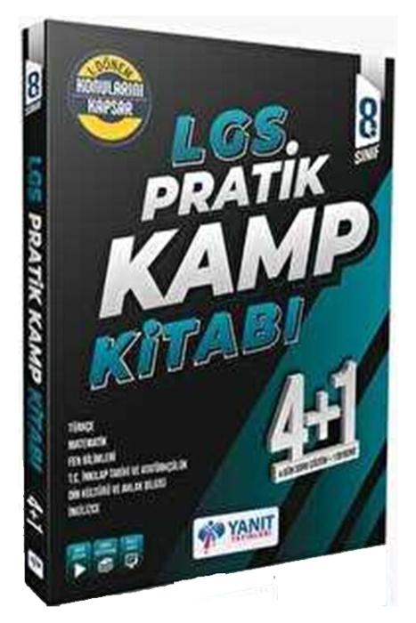 8. Sınıf LGS Pratik Kamp Kitabı 4+1 1. Dönem Konular Yanıt Yayınları